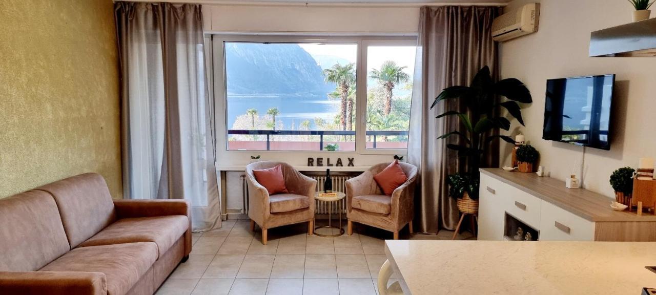 Relax-Lugano Lake Bissone Buitenkant foto