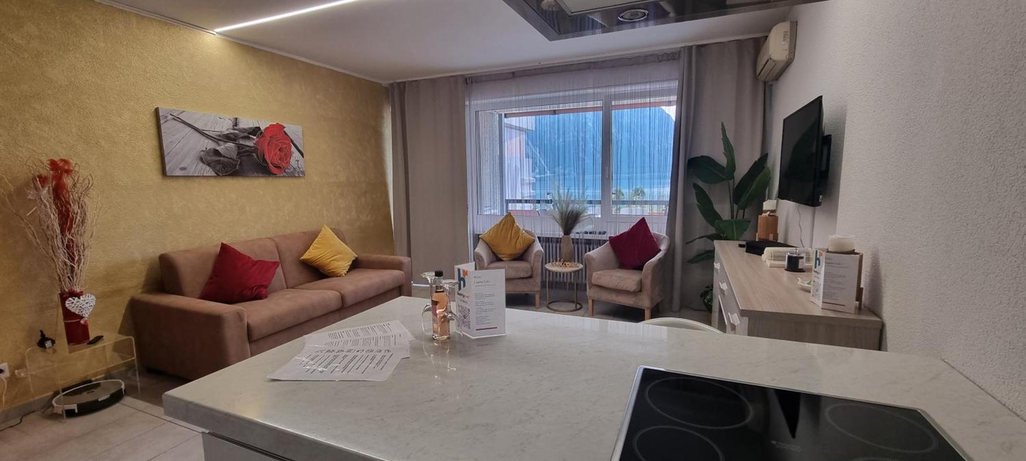 Relax-Lugano Lake Bissone Kamer foto